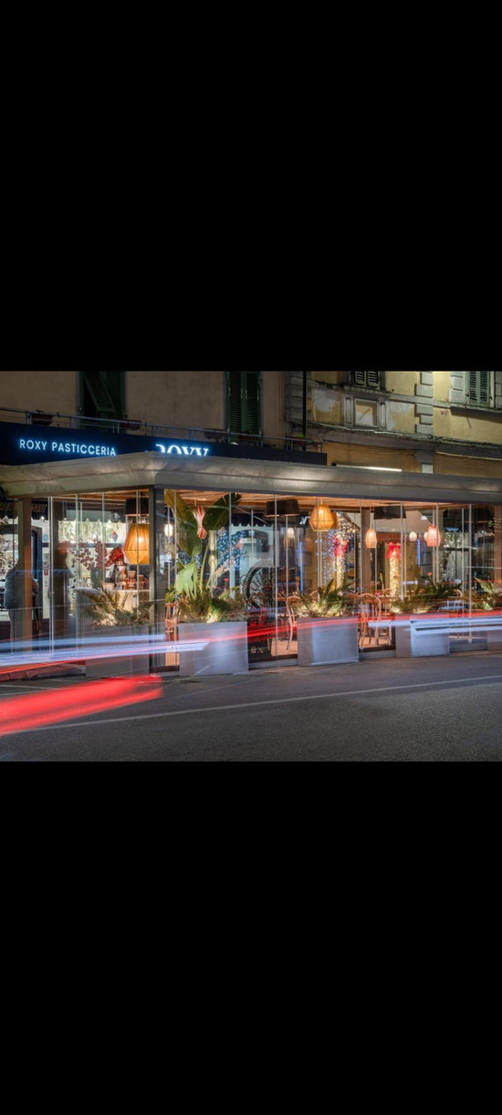 KATN Handmade Cotton Lamps Pasticceria Roxy Bar project in Tuscany